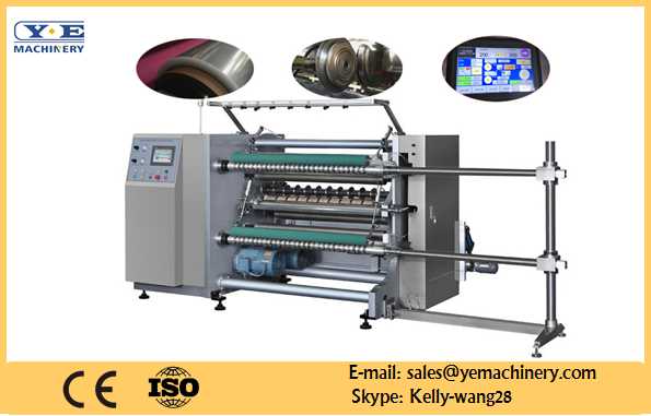 High Speed PLC Controlled Slitting and Rewinding Machine